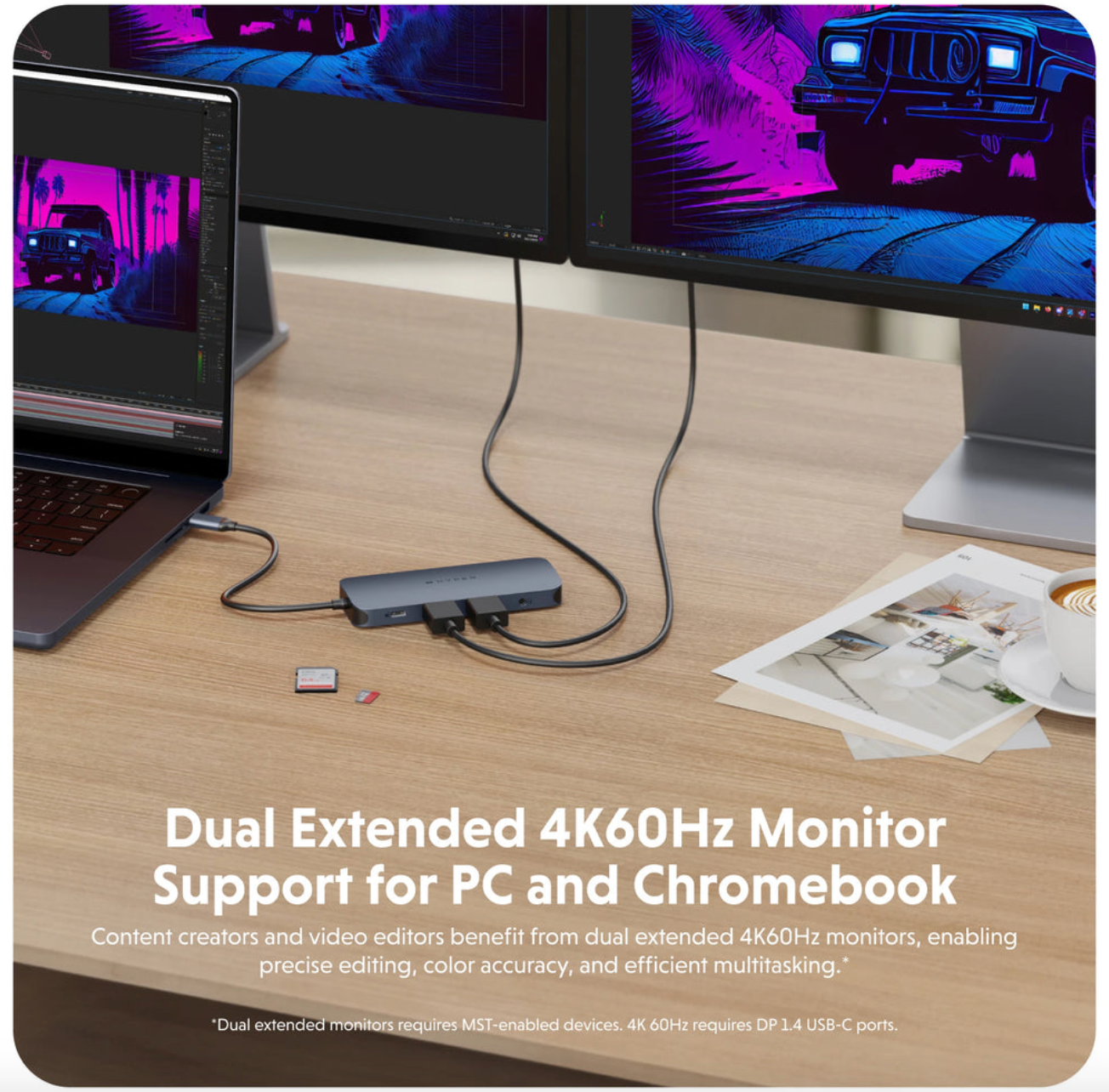 HyperDrive Next HUB USB-C HDMI 4K60Hz dual de 11 puertos