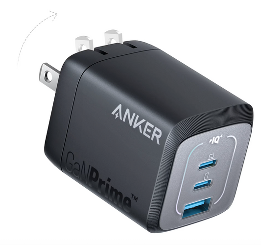 Anker Prime 67W GaN Wall Charger 3 Ports Black 3
