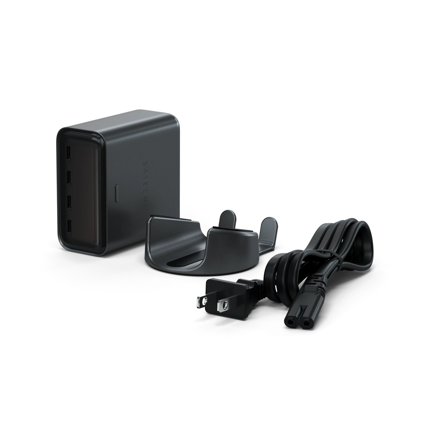 Satechi ChargeView 140W Desktop Charger - US Type A Space Black