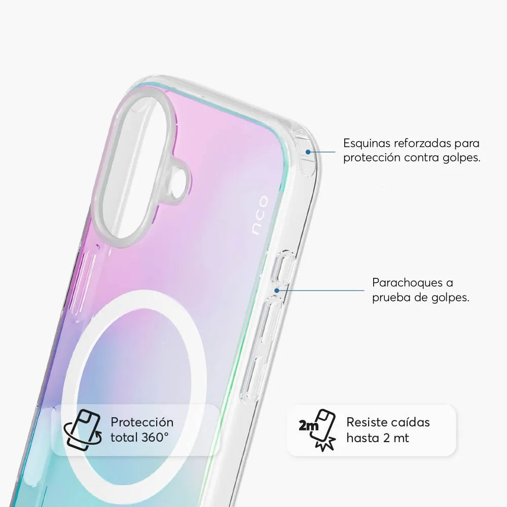 NCO SafeCase Clear Rainbow MagSafe iPhone 17