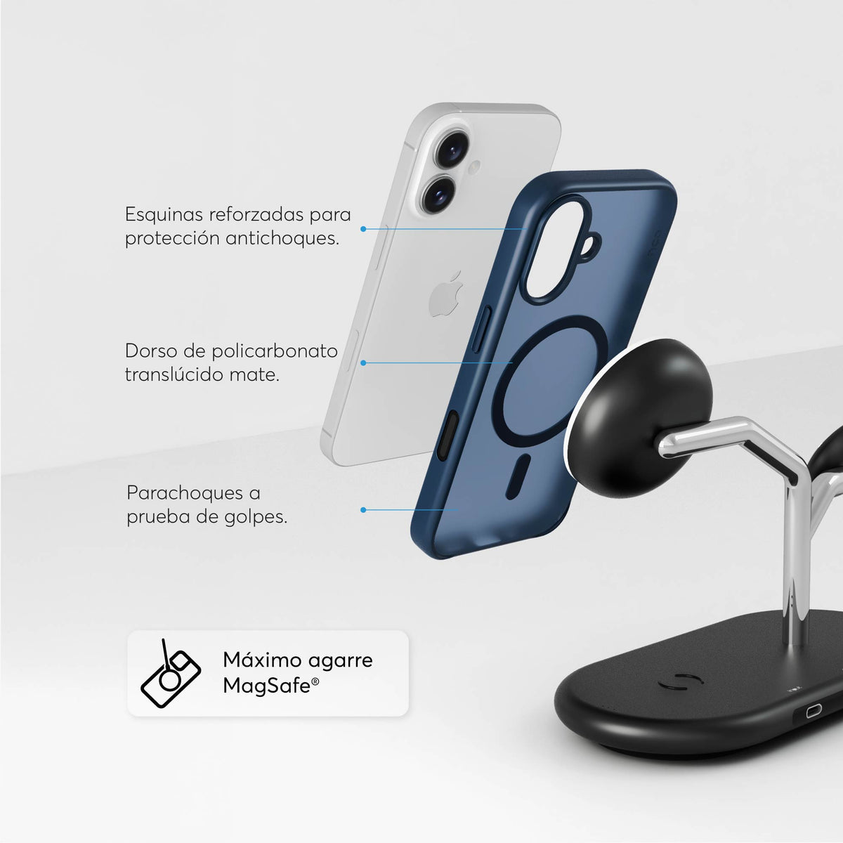 NCO SafeCase Lite with MagSafe Navy Blue  For iPhone 17