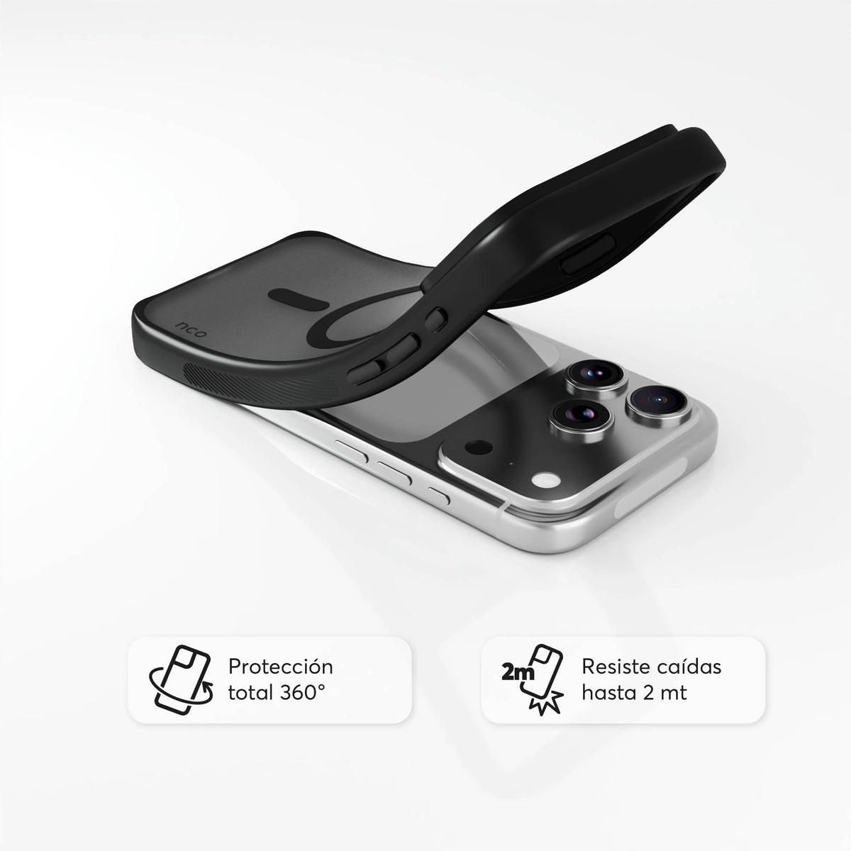 NCO SafeCase Lite with MagSafe Shadow Black  For iPhone 17 Pro