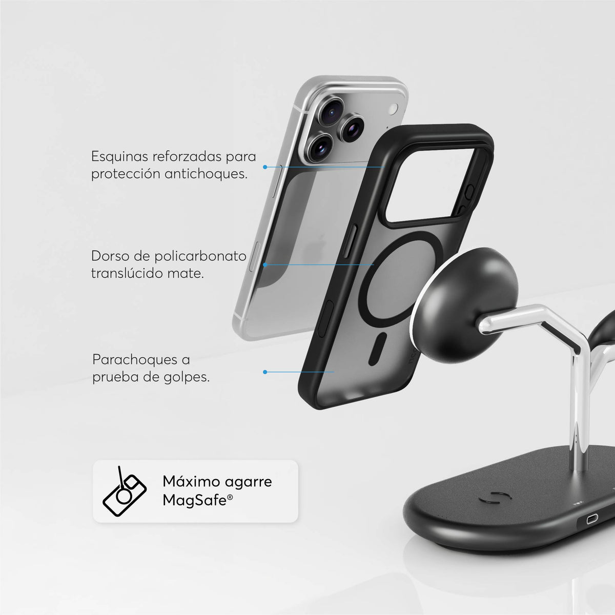NCO SafeCase Lite with MagSafe Shadow Black  For iPhone 17 Pro
