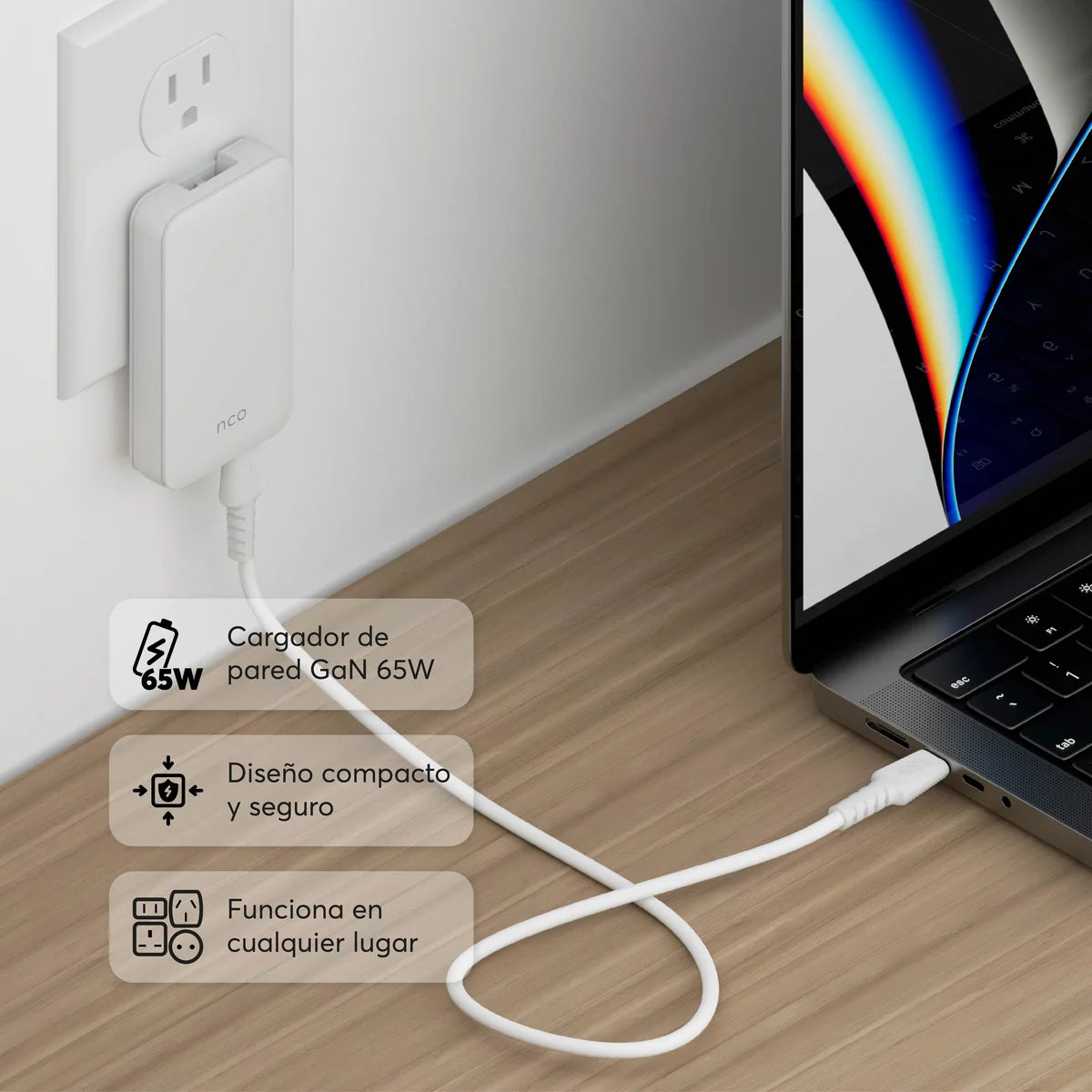 NCO PowerPlug 65W Con Travel