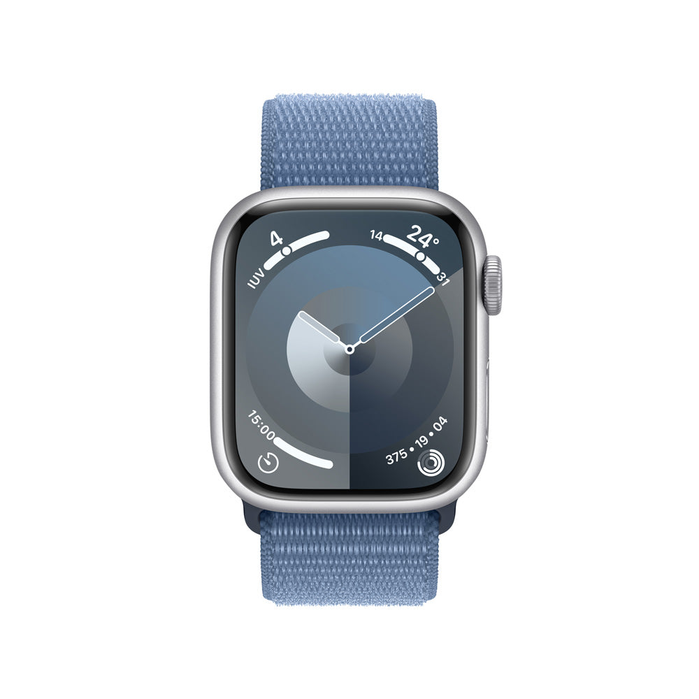 Watch_S9_GPS_41mm_Silver_Aluminum_Winter_Blue_Sport_Loop_PDP_Image_Position-2__MXLA