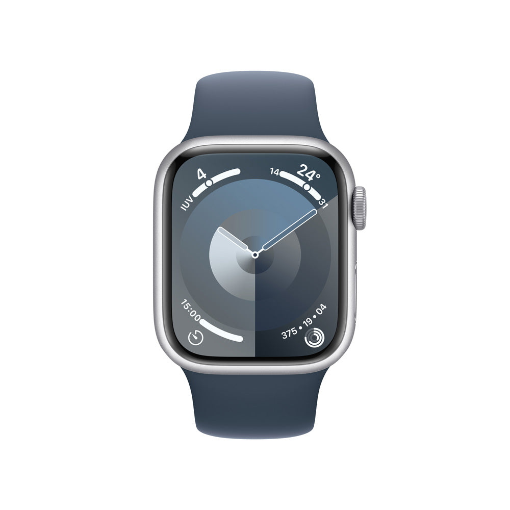 Watch_S9_GPS_41mm_Silver_Aluminum_Storm_Blue_Sport_Band_PDP_Image_Position-2__MXLA