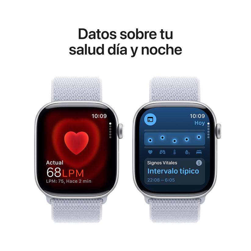 Apple Watch Series 10 GPS • Caja de aluminio color plata de 46 mm