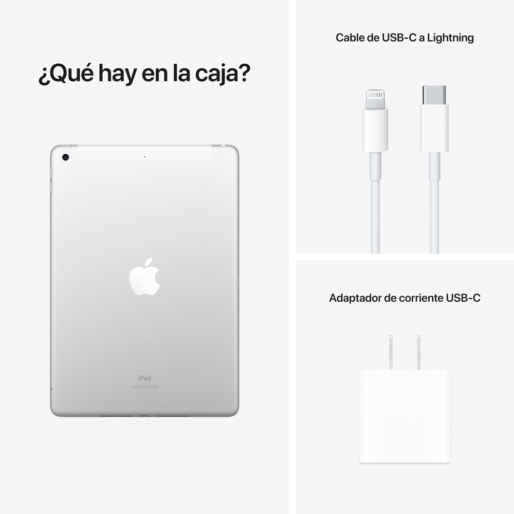 iPad de 10,2 pulgadas Wi-Fi+Cellular Plata (novena generación)