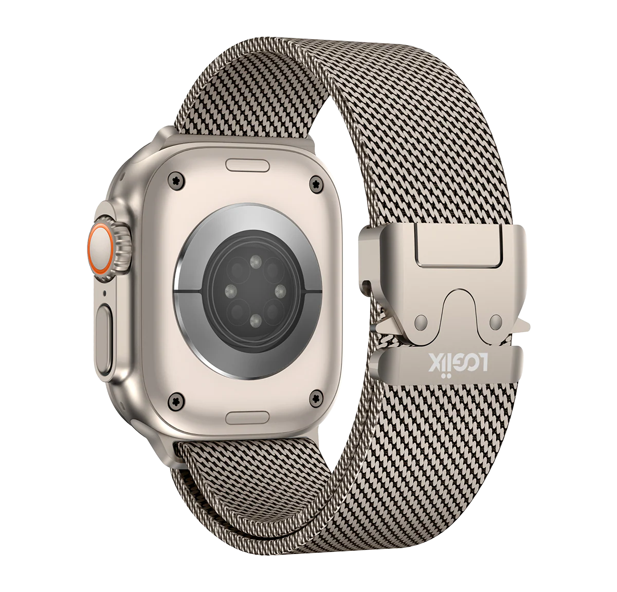 Logiix Milanese Link Apple Watch Band 42/44/45/49mm Titanium