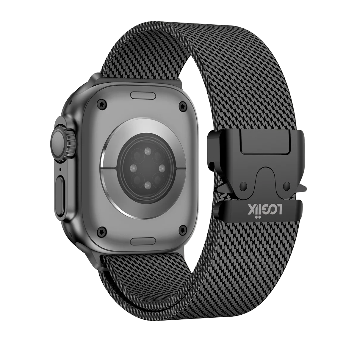 Logiix Milanese Link Apple Watch Band 42/44/45/49mm Negro