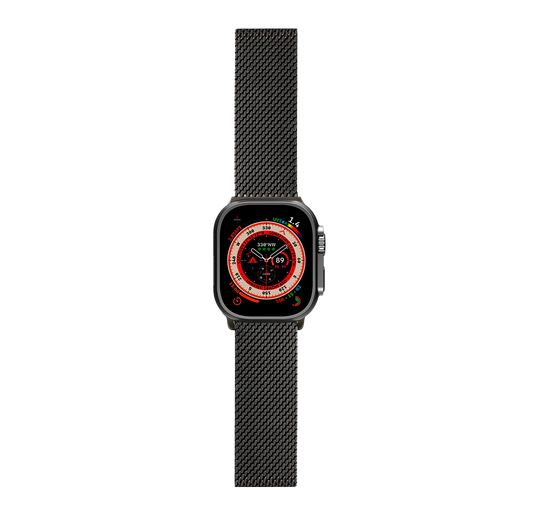 Logiix Milanese Link Apple Watch Band 42/44/45/49mm Negro