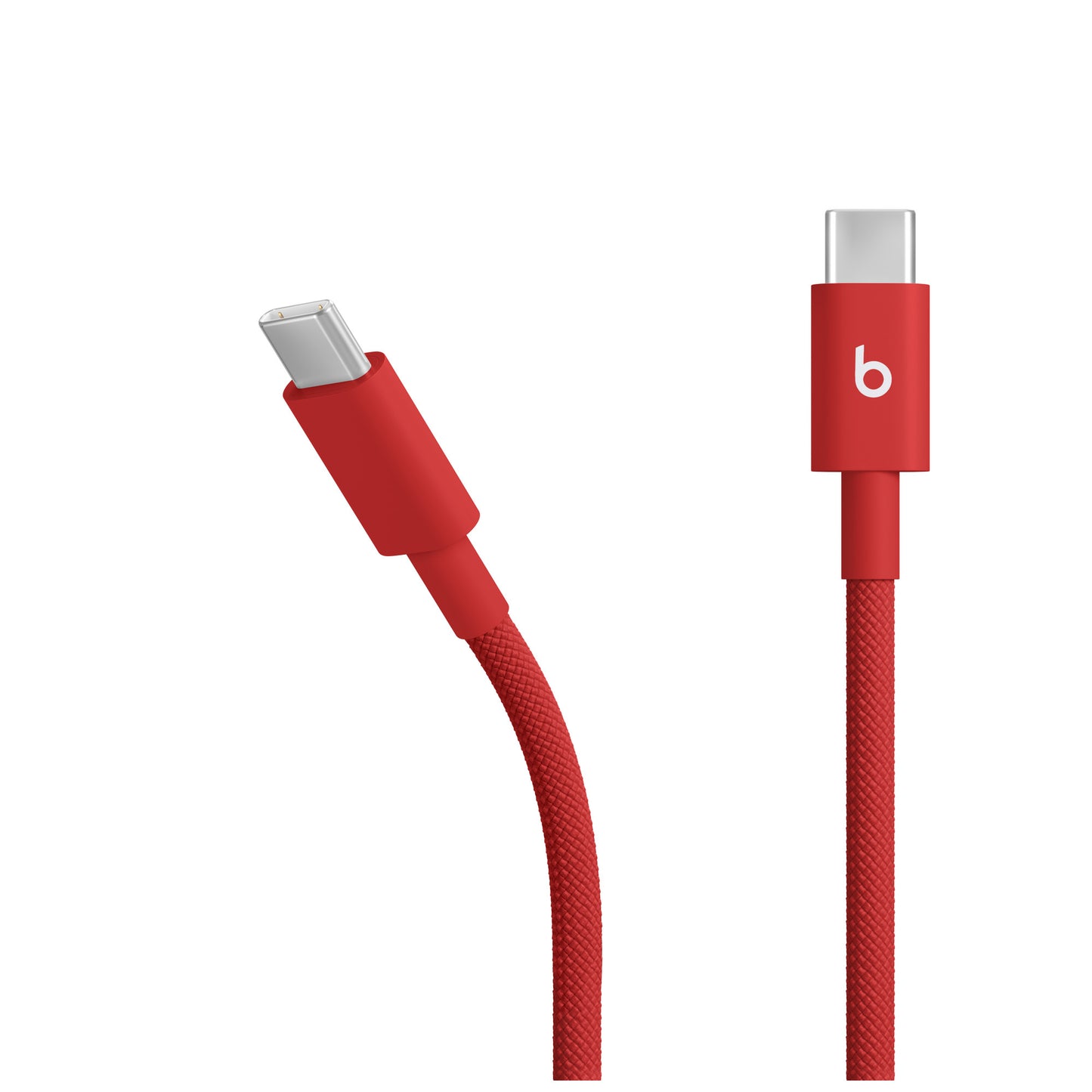 Cable tejido de USB-C a USB-C de Beats (1,5 m / 5 pies) – Rojo Fuego