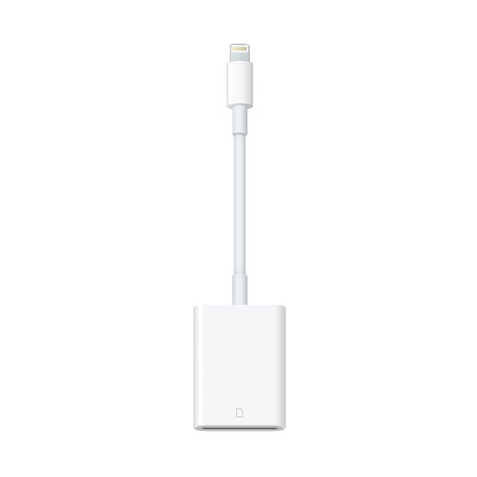 Adaptador de Lightning a lector de tarjeta SD para cámara