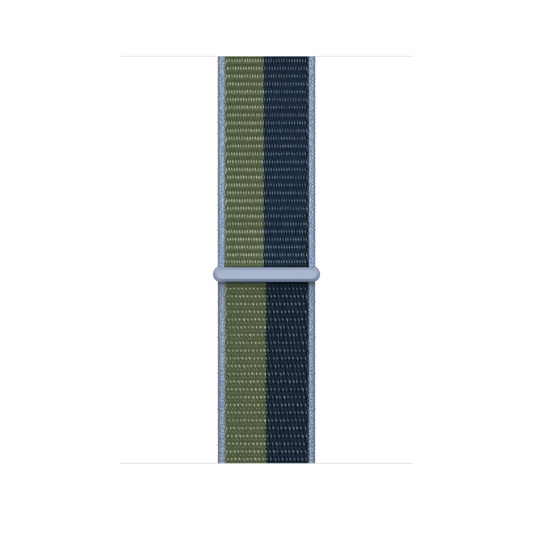Correa loop deportiva azul abismo/verde musgo para caja de 45 mm