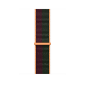 Correa loop deportiva color cereza oscuro/verde pino para caja de 45 mm