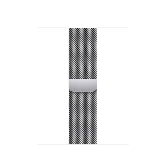 Correa estilo milanés color plata para caja de 41 mm