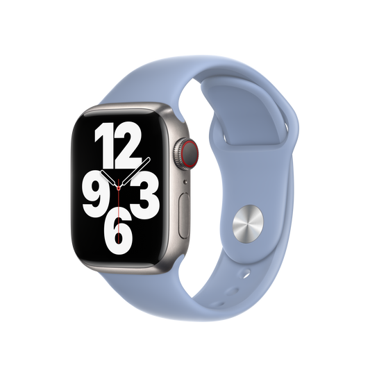 Correa deportiva azul niebla para caja de 41 mm - Estándar