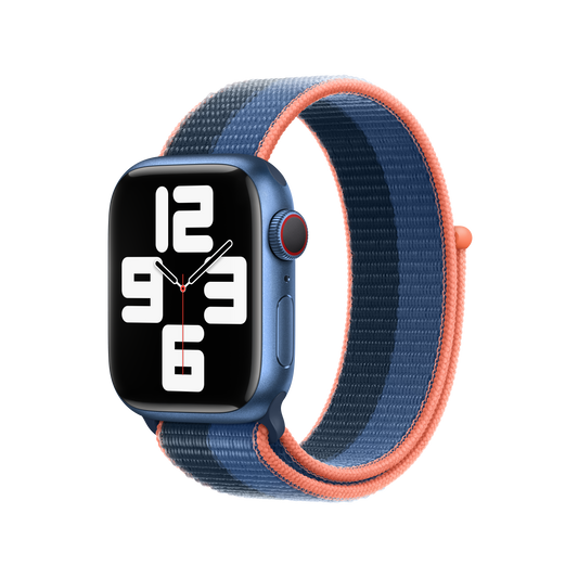 Correa loop deportiva azul clásico/azul abismo para caja de 41 mm