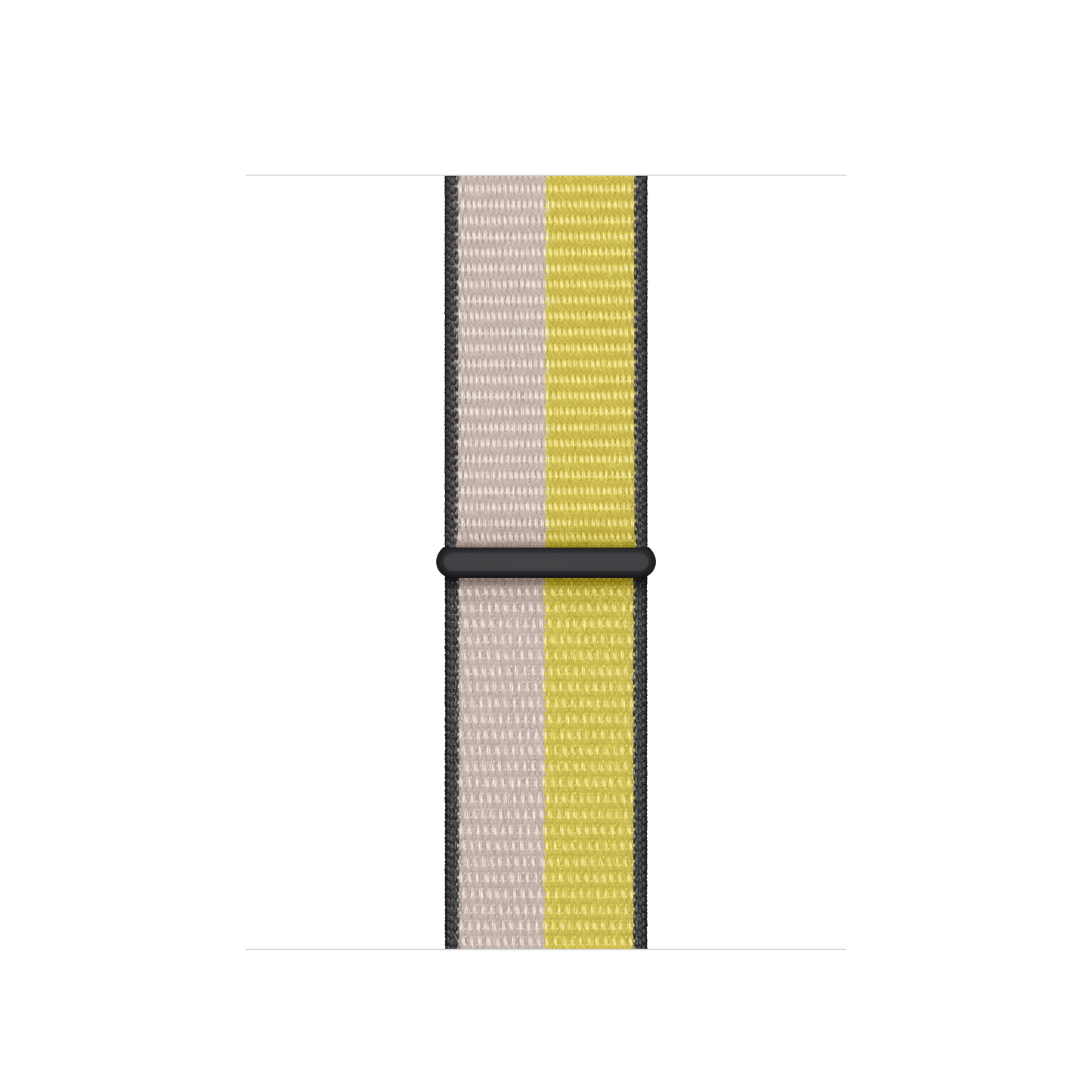 Correa loop deportiva blanco avena/amarillo cítrico para caja de 41 mm