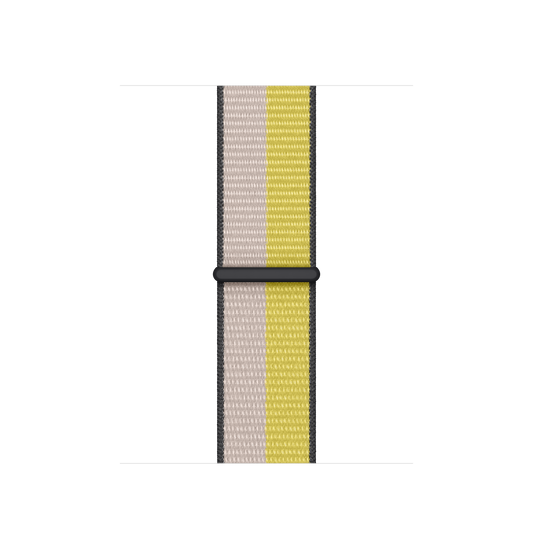 Correa loop deportiva blanco avena/amarillo cítrico para caja de 41 mm