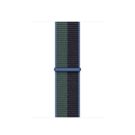 Correa loop deportiva color azul medianoche/eucalipto para caja de 41 mm