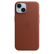 Funda de piel con MagSafe para el iPhone 14 - Color ocre oscuro