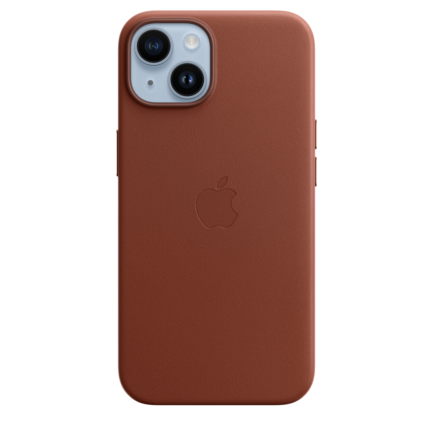 Funda de piel con MagSafe para el iPhone 14 - Color ocre oscuro