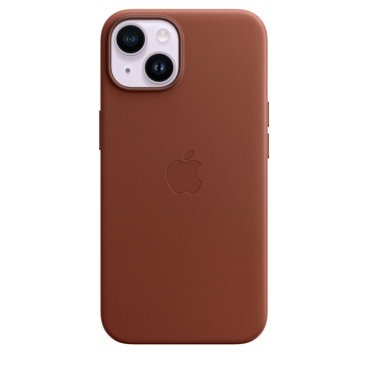 Funda de piel con MagSafe para el iPhone 14 - Color ocre oscuro