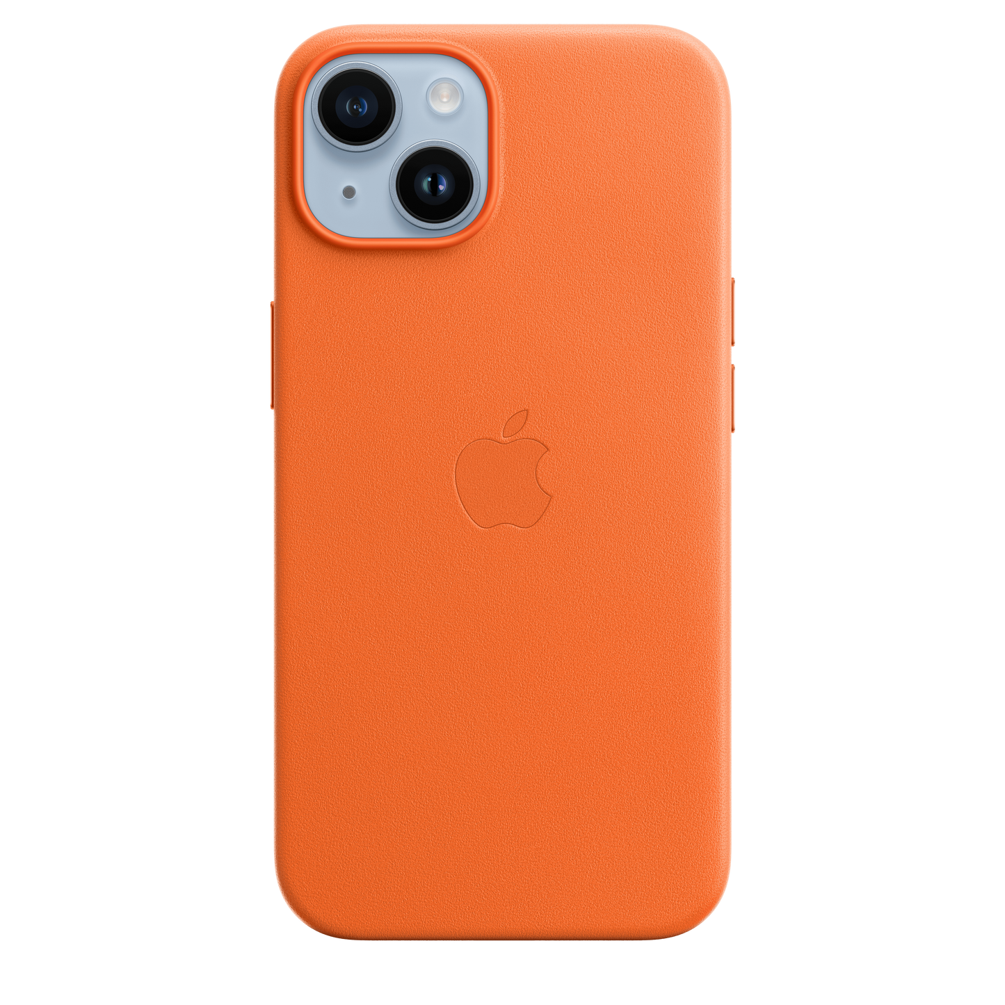 Funda de piel con MagSafe para el iPhone 14 - Naranja