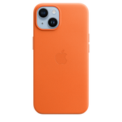 Funda de piel con MagSafe para el iPhone 14 - Naranja