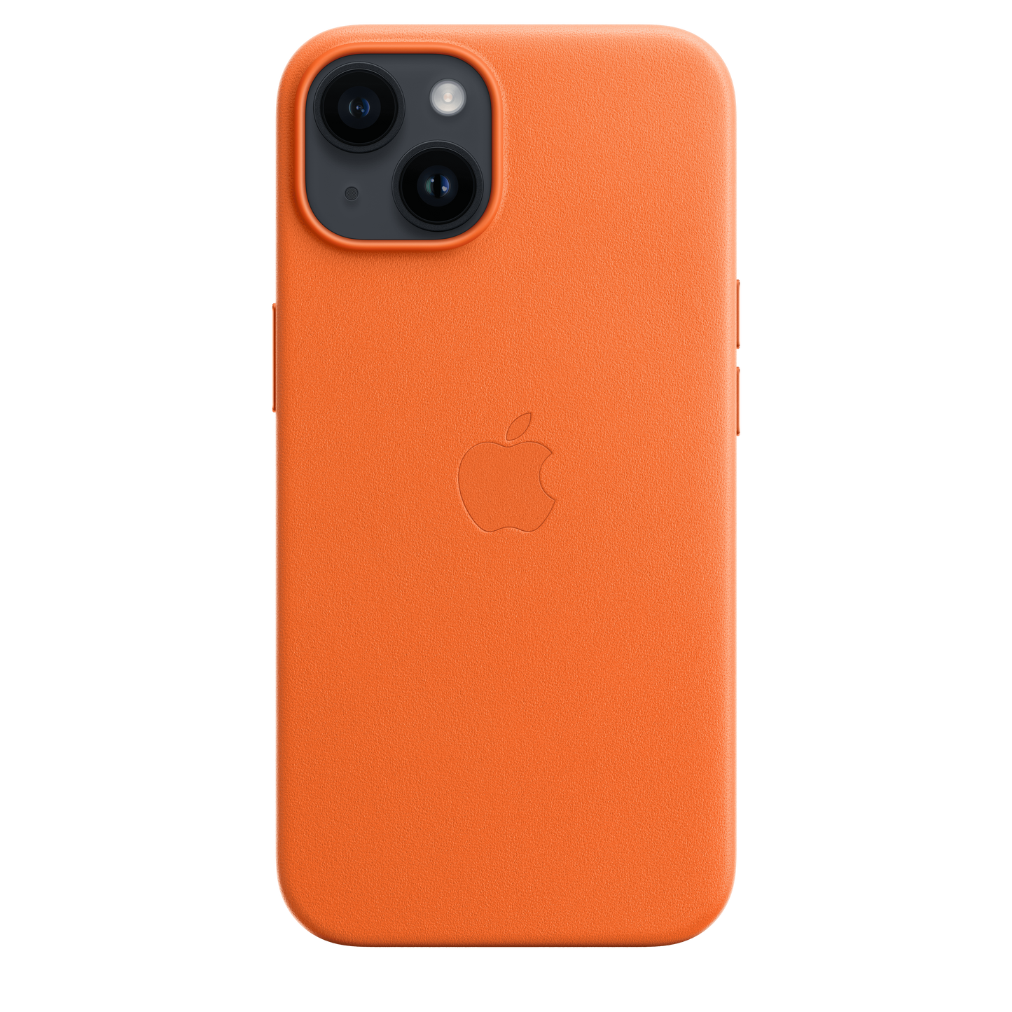 Funda de piel con MagSafe para el iPhone 14 - Naranja