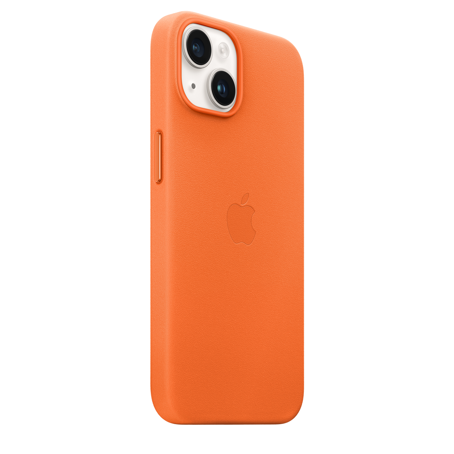 Funda de piel con MagSafe para el iPhone 14 - Naranja