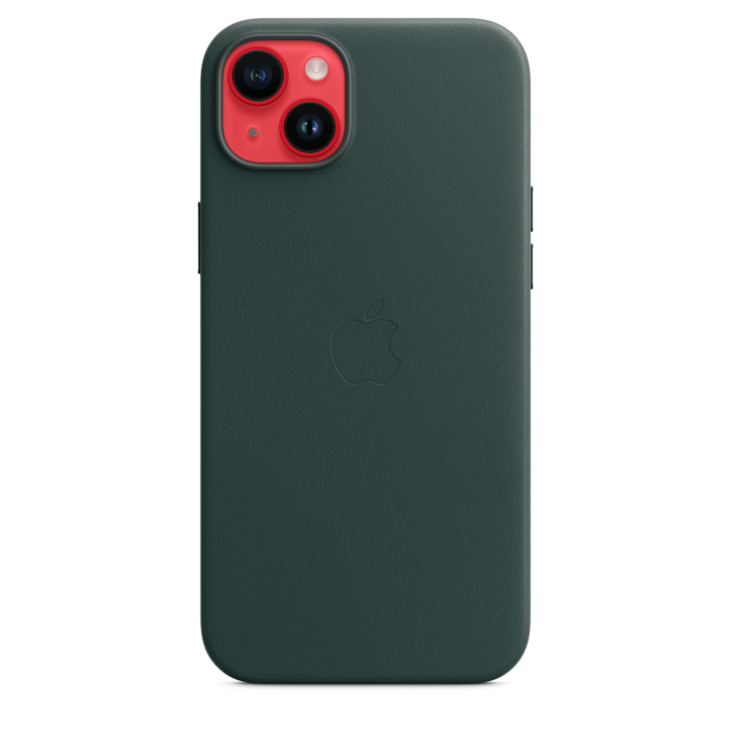 Funda de piel con MagSafe para el iPhone 14 Plus - Verde pino