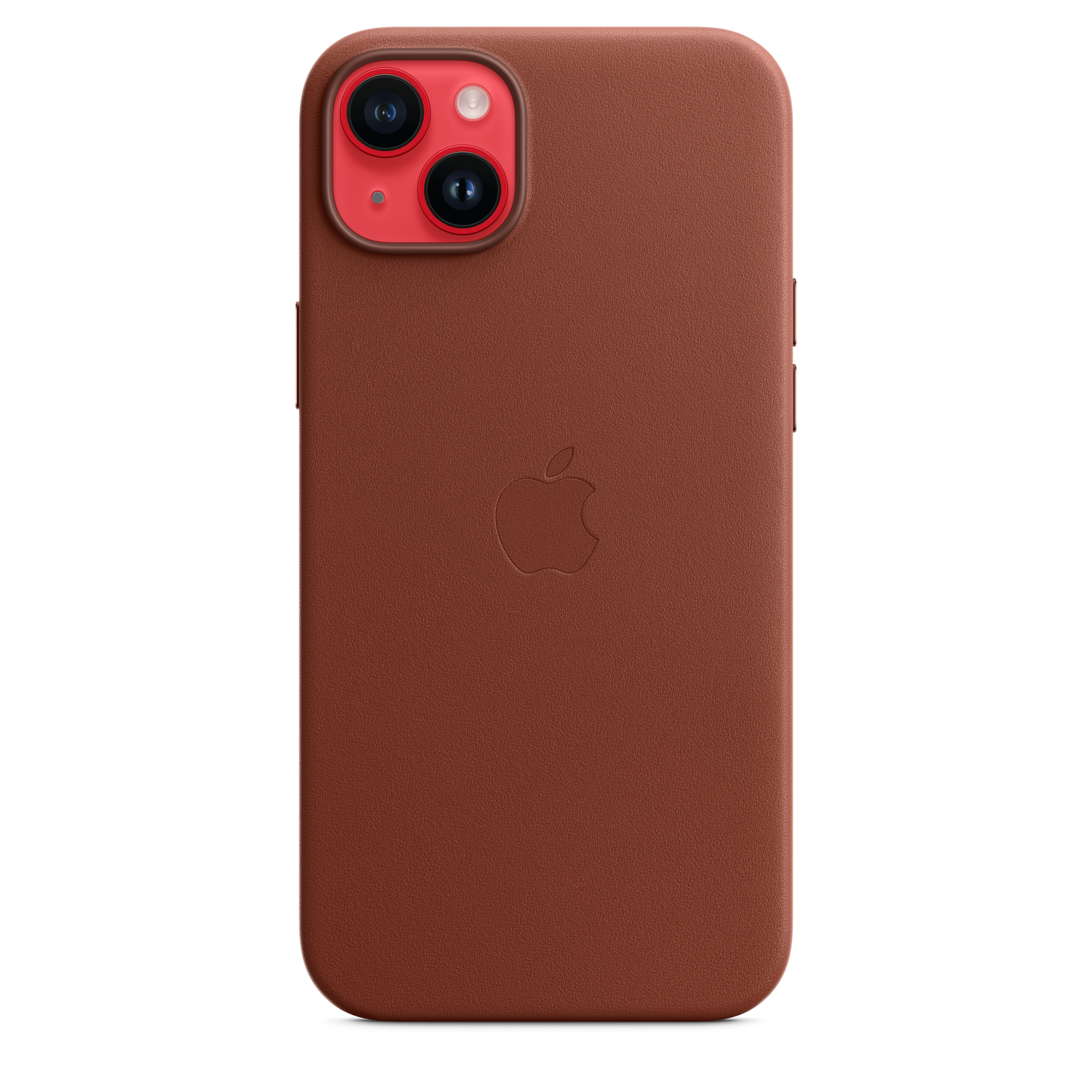 Funda de piel con MagSafe para el iPhone 14 Plus - Color ocre oscuro