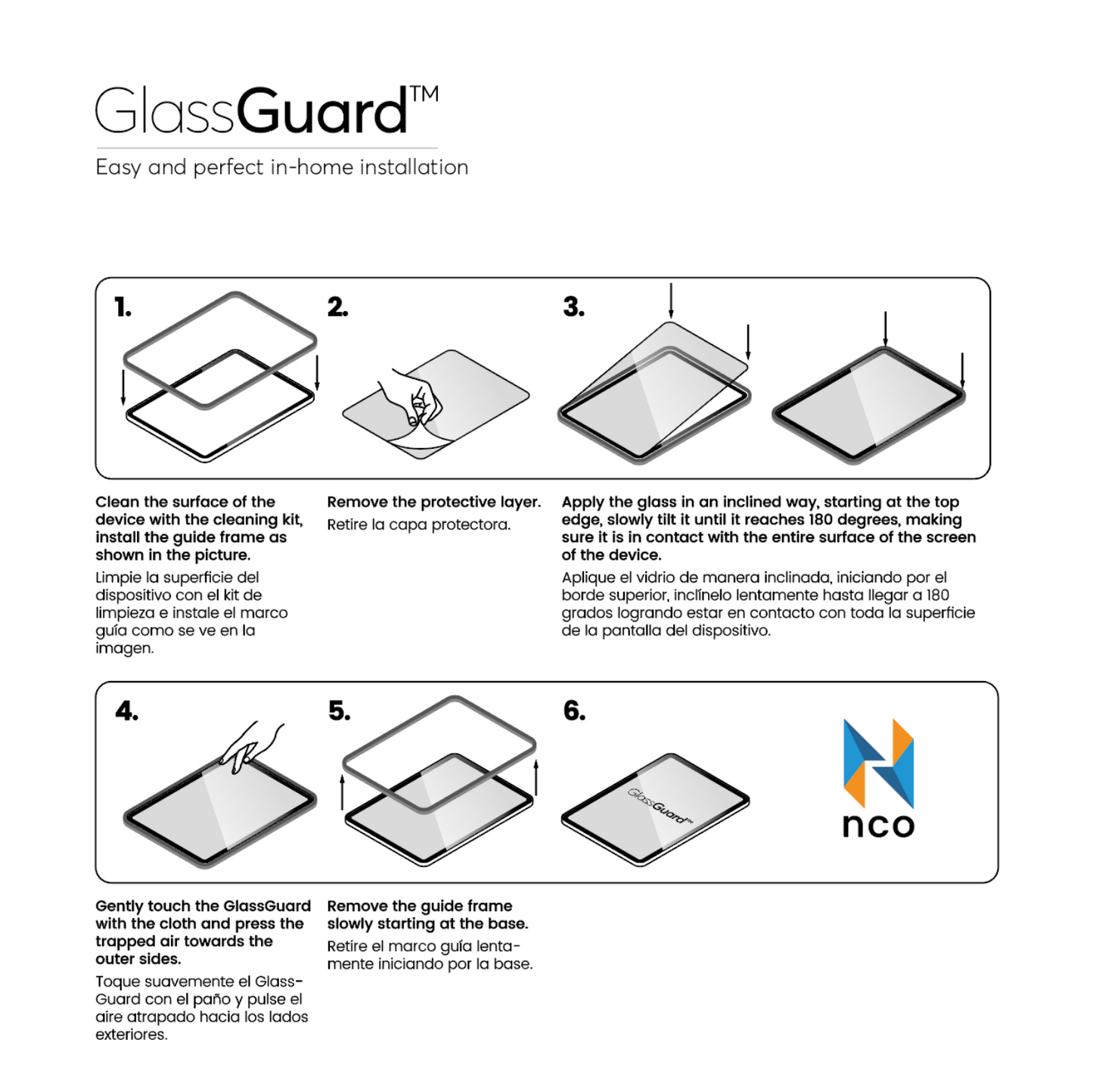 NCO Protector de Pantalla para iPad 10.2"