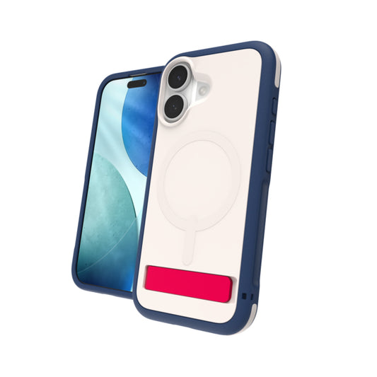 ZAGG Cases Sedona Snap iPhone 17 KS-Apple-Bryce-FG-RedLightandBlue