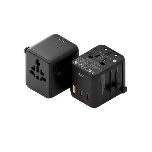 NCO Travel Adapter Black Universal 25W