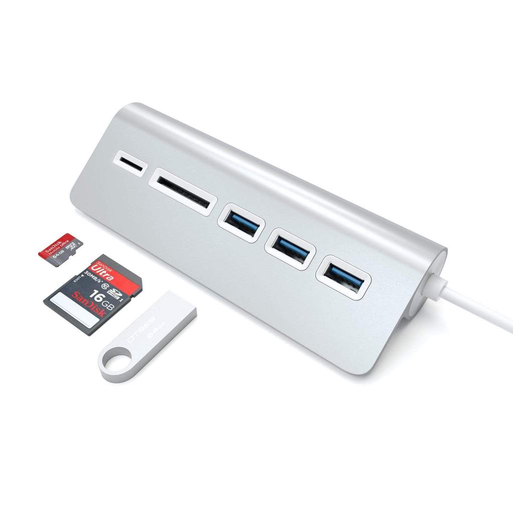 Satechi TYPE-A Aluminum USB 3.0 Hub & Card Reader