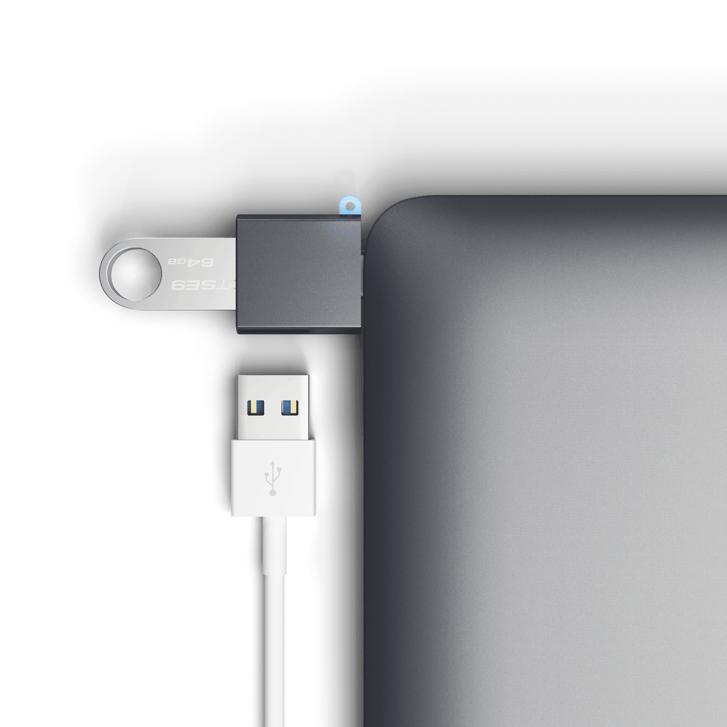 Satechi Adaptador de aluminio USB-C a USB-A 3.0