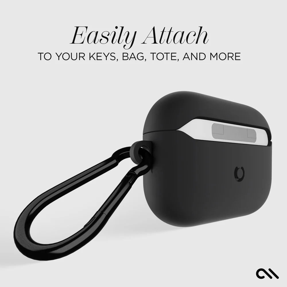 Case-Mate Tough para AirPods Pro 3 - Black /Black Carabiner