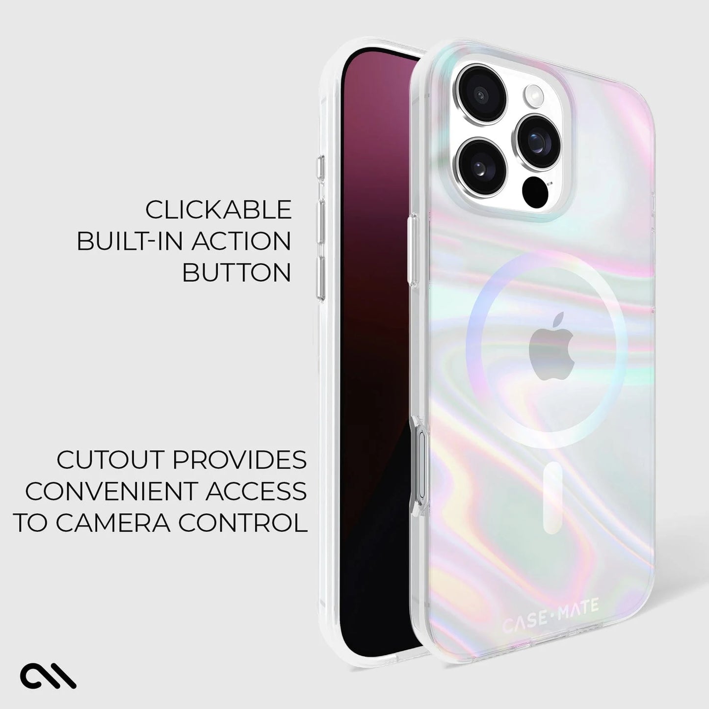 Case-Mate Soap Bubble iPhone 16 Pro Max Iridiscent