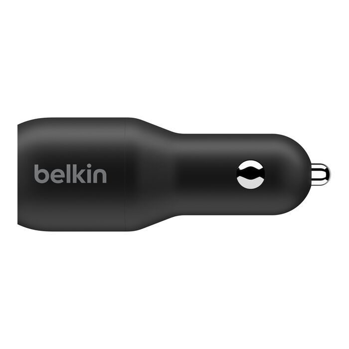 Belkin Dual USB-C Car Charger 18W X2 Black