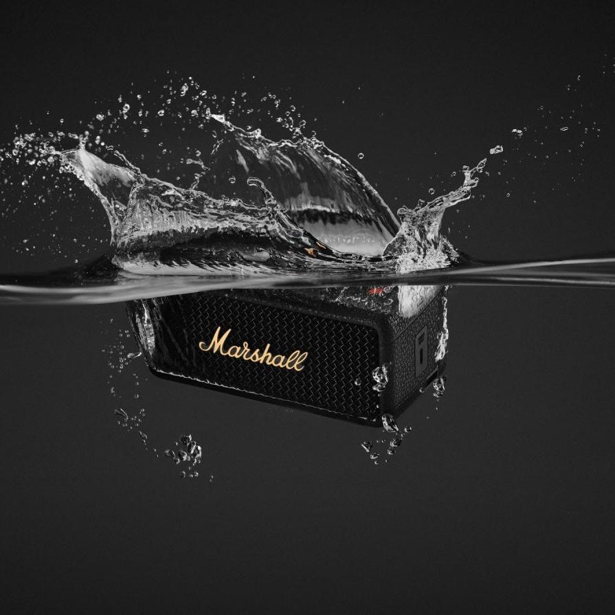 Marshall Emberton III Bluetooth Speaker - Black and Brass