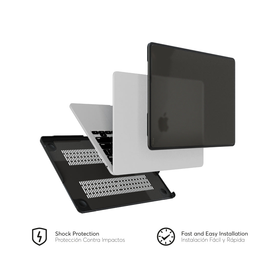 NCO hardcase shock Shadow Black for Macbook Air 13.6
