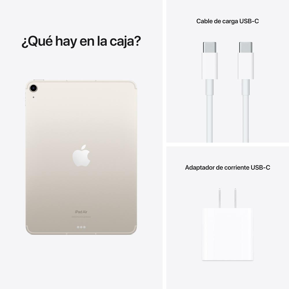 2022 iPad Air Wi-Fi + Cellular 64 GB - Blanco estelar (quinta generación)