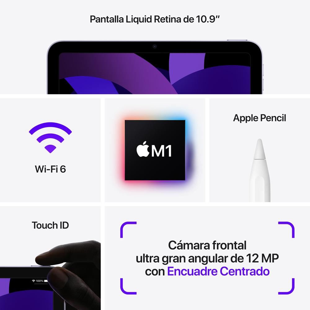 2022 iPad Air Wi-Fi 256 GB - Morado (quinta generación)