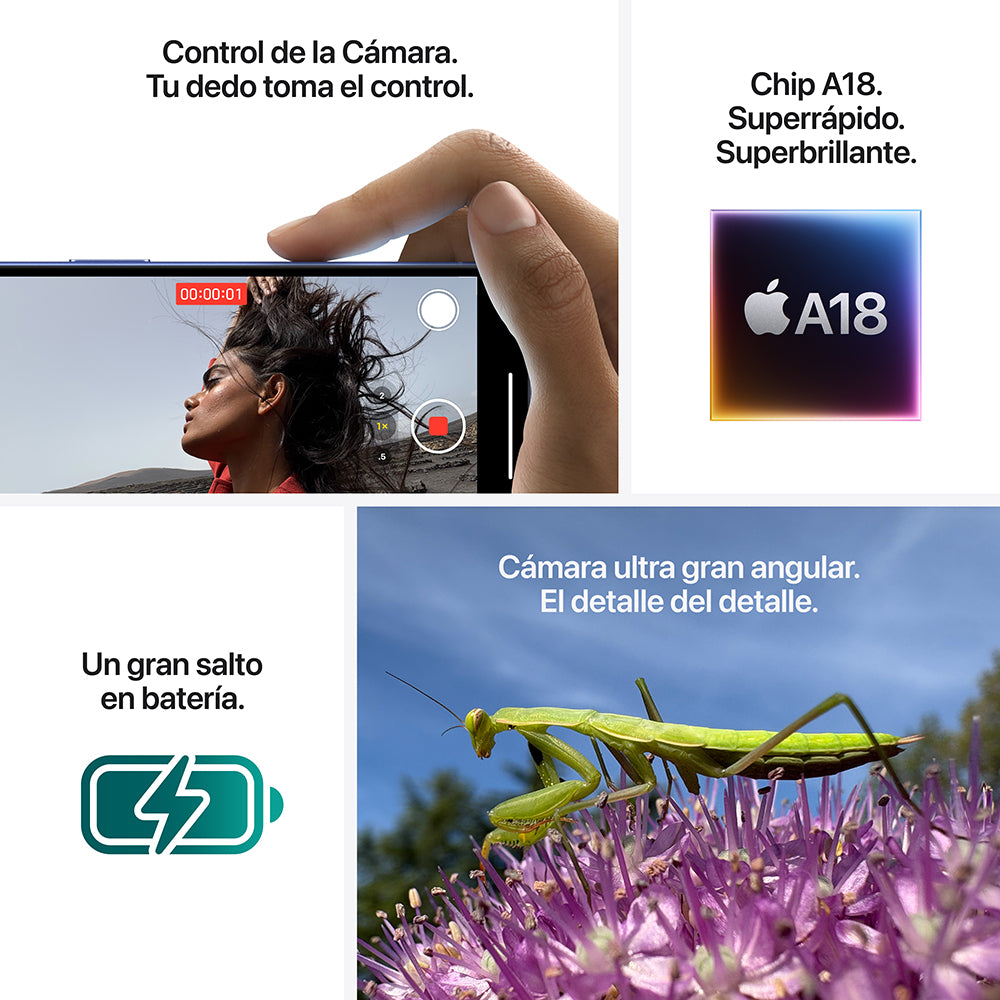 iPhone 16 Plus 128 GB Verde azulado