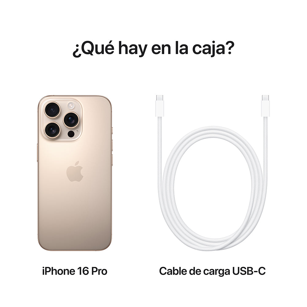 iPhone 16 Pro 128 GB Titanio del desierto