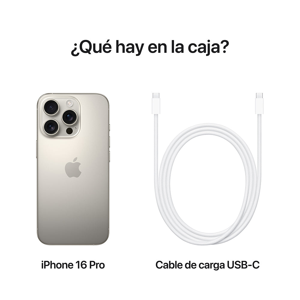 iPhone 16 Pro 256 GB Titanio natural