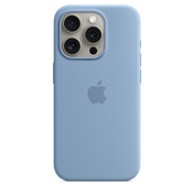 Funda de silicón con MagSafe para el iPhone 15 Pro - Azul invierno